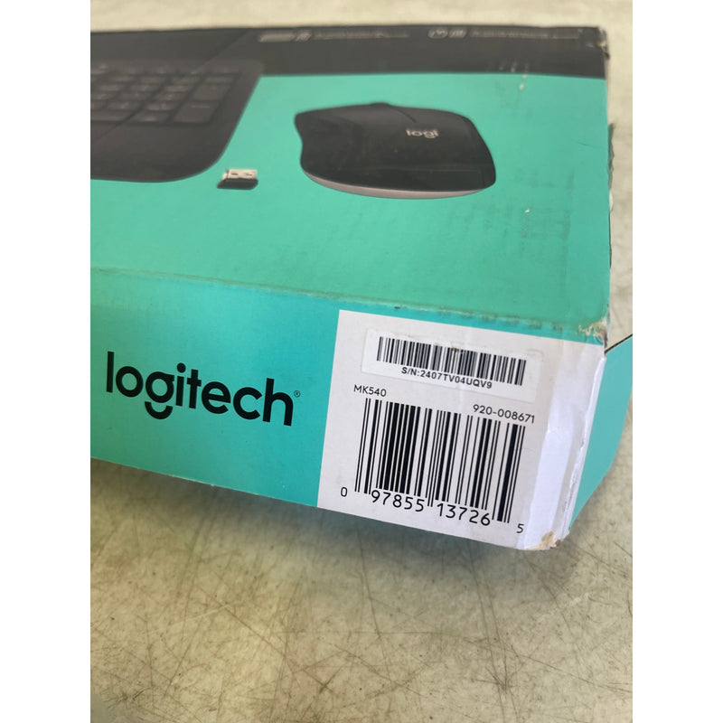Logitech - MK540 Full-size Advanced Wireless Membrane Keyboard and Mouse Combo