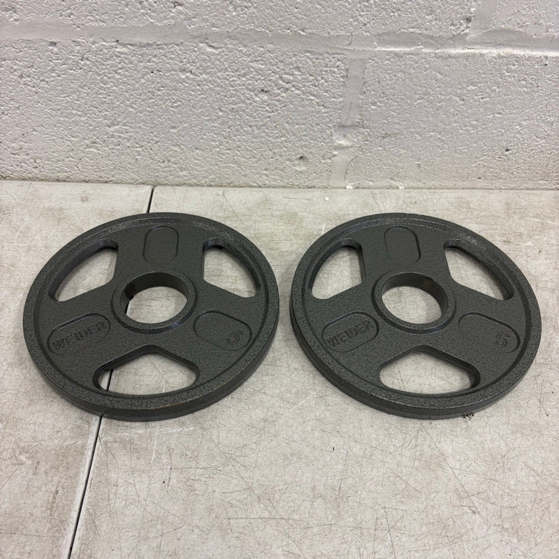 SET-OF-2   5lbs Weight Plates with 2" Bar Diameter, Weight Lifting Training