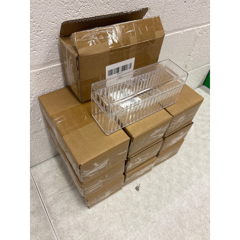 10-Pack Mingt Clear Plastic Coin Storage Box Case 8.5”x2.7”x3.8” 20 Coin Slots