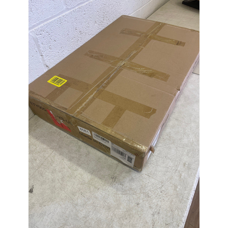 Wooden High Chair Adjustable Height Easy to Clean Toddler Highchair Brown/Yellow