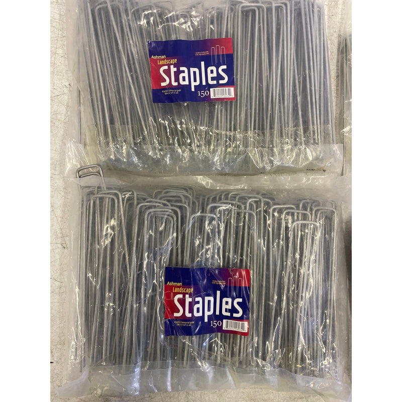 Ashman 500+ Count Galvanized Garden Stakes Landscape and Fence Sod Staples