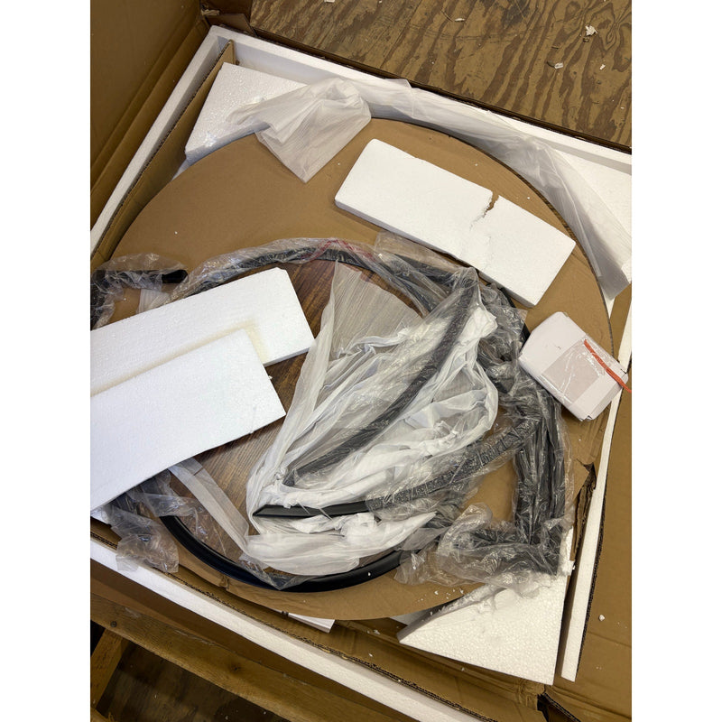 Tribesigns Wooden Coffee Table, 2-Tier Round Cocktail Table with Shelf, Brown