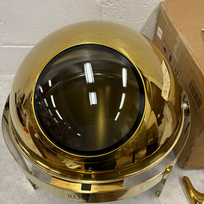 ROVSUN 6 QT Chafing Dishes for Buffet Roll Top Chafing Dish Stainless Steel Gold