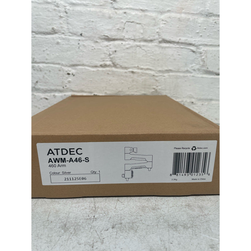 Atdec AWM-A46-S, 460 Monitor Arm (Silver), Aluminum, Supports up to 26.5 Lbs.