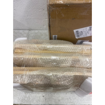 Paquete de 3 baúles apilables de madera maciza Unununu con tapa, 49 cm de ancho