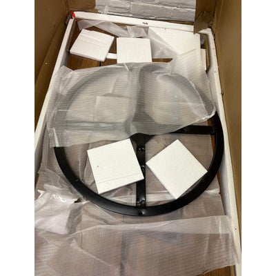 Tribesigns Round Dining Table, 47" Wooden Kitchen Table Dinner Table Brown, READ