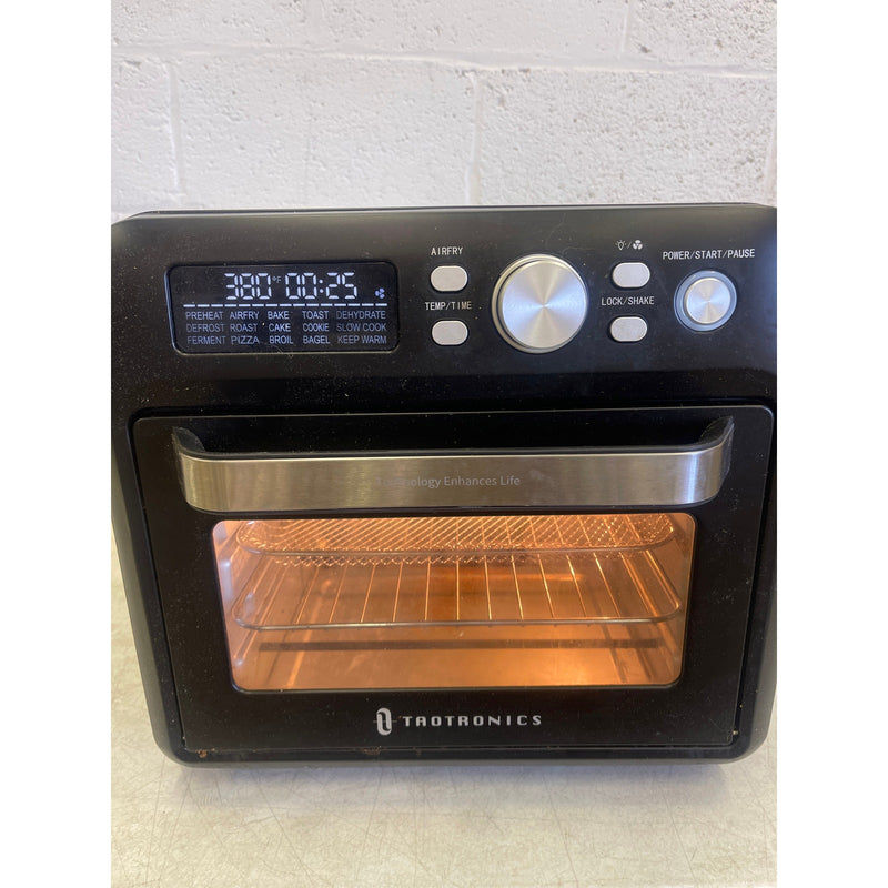 TaoTronics 19QT Air Fryer, 15-in-1 Large Capacity Smart Toaster Oven - Black