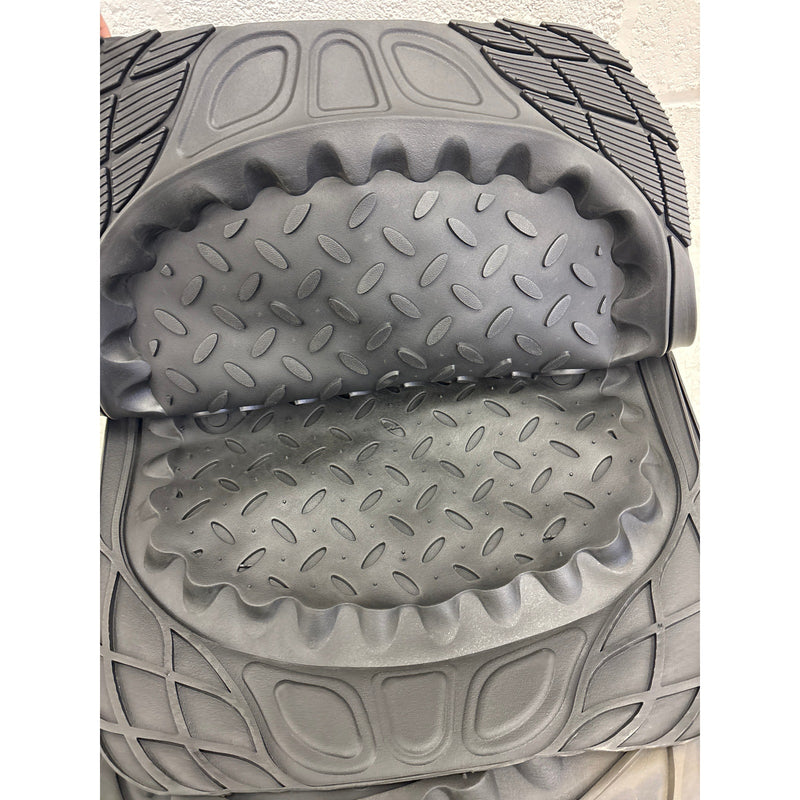 Autocraft Rubber Floor Mat Set 4 Pieces Fits Trucks, Black - ACFS4581B