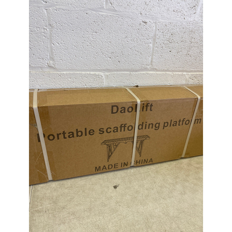 DaoLift 70.87"x9.84" Carbon Steel Scaffolding Platform Work Bench 660 LBS