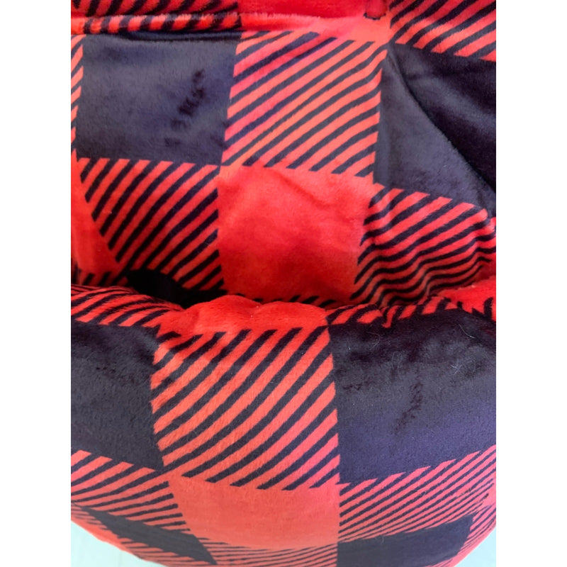 Plush Plaid Kushie Keeps Feet Warm, 1 Size Fits All