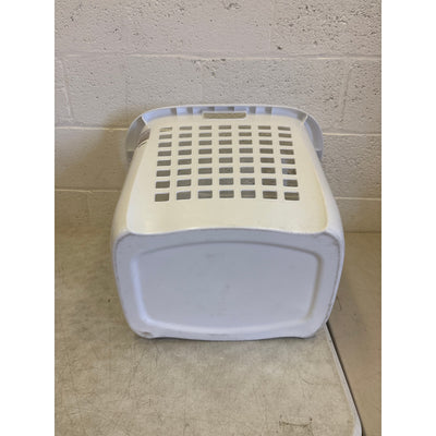 Sterilite White Plastic Laundry Basket w Handles 22.25"L x 17.38"W x 19.88"H