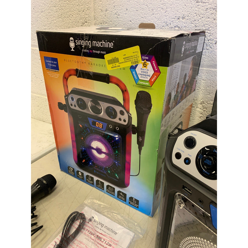 Singing Machine Groove Cube Hype Bluetooth,  Karaoke Machine Speaker & Mic