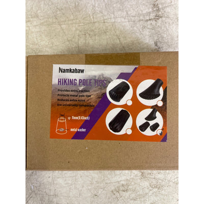 Namkabaw 12-Piece MIXED Walking Stick Tips 11mm Rubber Trekking Pole Replacement