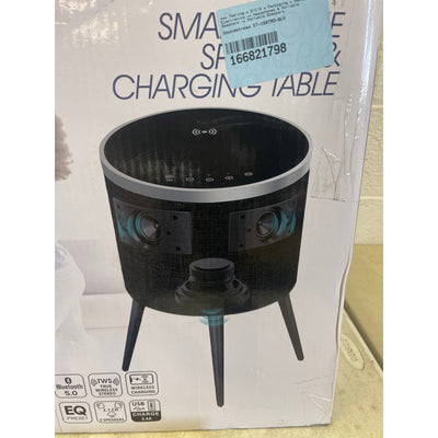 SOUNDSTREAM ST-180TRD-BLK Smart Sound Table Charging Bluetooth Speaker Glass Top