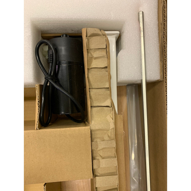 FLEXISPOT Standing Desk Electric Stand Up Desk White / Tan 24"D x 40"W x 28"H