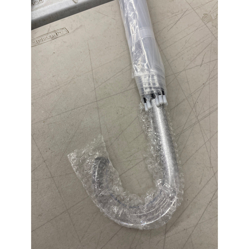 Pack of 2 - 46" Clear Bubble Umbrellas Auto Open Windproof with European J Hook