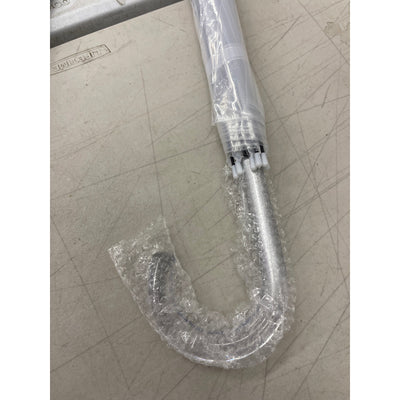 Pack of 2 - 46" Clear Bubble Umbrellas Auto Open Windproof with European J Hook