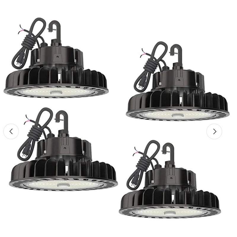 4-PACK Hyperlite LED High Bay Light - Black Hero Series, 21750lumens AC 120-277V