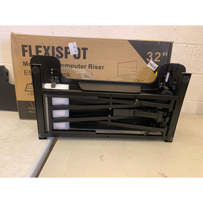 Damaged Top, FLEXISPOT Motorized Standing Desk Converter 32" Black