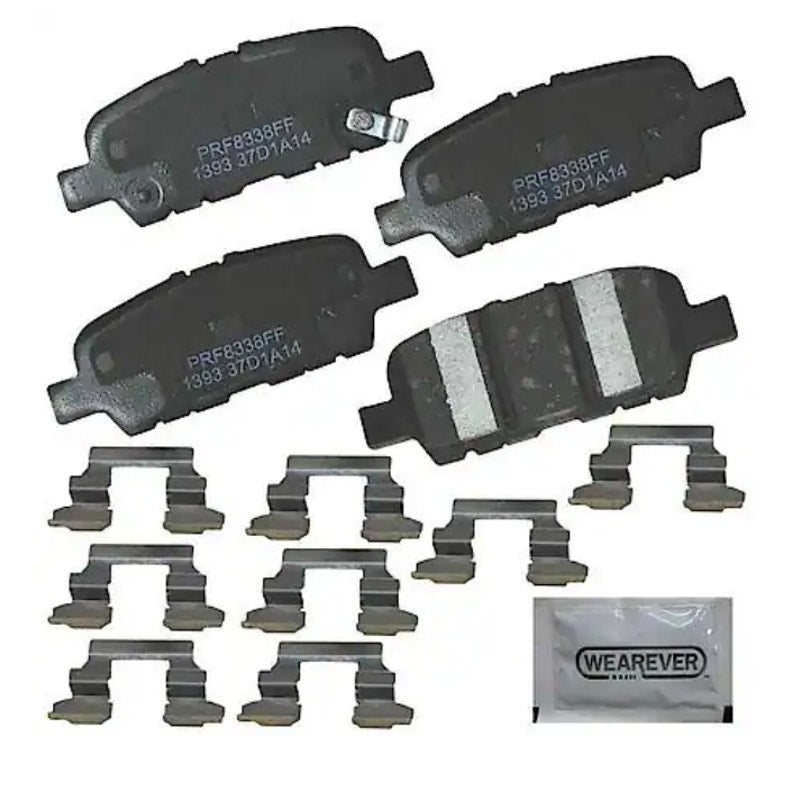 Carquest Professional Platinum Brake Pads w Hardware, Ceramic, Rear - PXD1393H