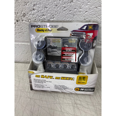 ProStrobe Rocky 4 Pro Plug and Play Windshield Mount Safety Strobe Light - Amber