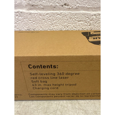 SKIL 65' Cross Line Laser Level, Rechargeable with Tripod 360° Red Self-Leveling