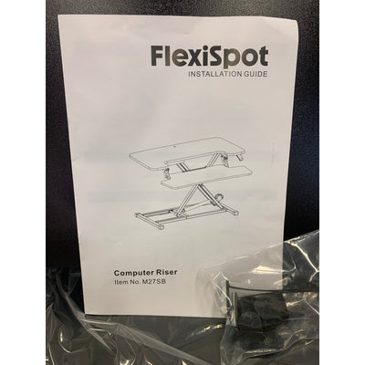 FLEXISPOT 28" Desk Converter Sit to Stand Keyboard Tray Black M27SB SEE DETAILS