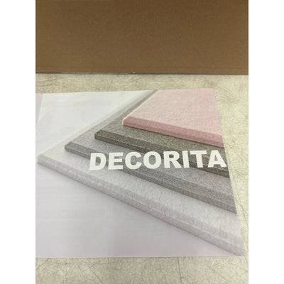 DECORITA Shiplap Felt Wall Panels 23-SqFt Interior Wall Decor, Black/ Gray 24pcs