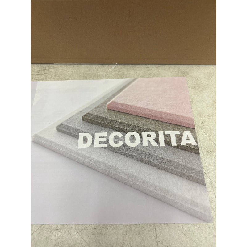 DECORITA Shiplap Felt Wall Panels 23-SqFt Interior Wall Decor, Black/ Gray 24pcs