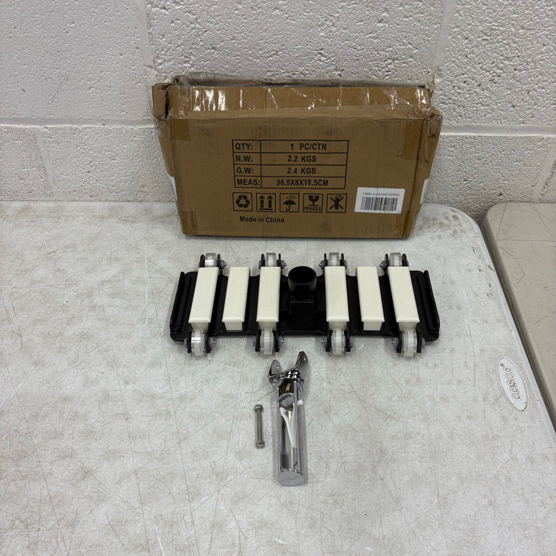 14in Pool Vacuum Brush Head Plastic Handheld Pool Purge Suction Cleaner w Wheels