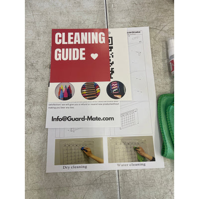 Guardmate Dry & Erase Acrylic Calendar 18"x14" & NOTES 14"x10" for Wall | Large