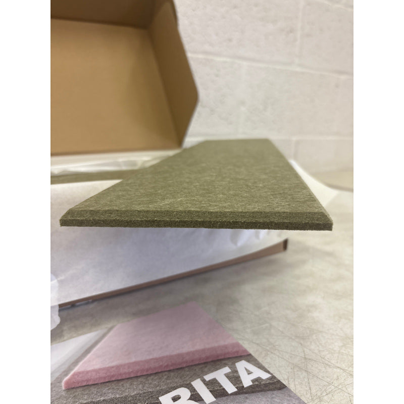 DECORITA Shiplap Felt Wall Panels 23-SqFt Interior Wall Decor, Olive Green 24pcs