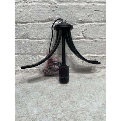 Hampton Bay Boswell Quarter 9-1/2" 1-Light Mini-Pendant Distressed Black