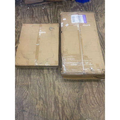 Tribesigns 8FT Conference Table, Modern Boat Shaped Meeting Table White & Black