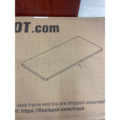 Flexispot Desk Top Only No Frame, Red Brown Wood 42” x 24” x 1”