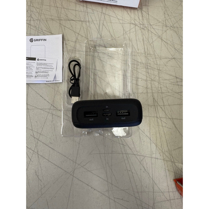Griffin 20,000mAh USB-C Power Bank Black USB, Micro USB