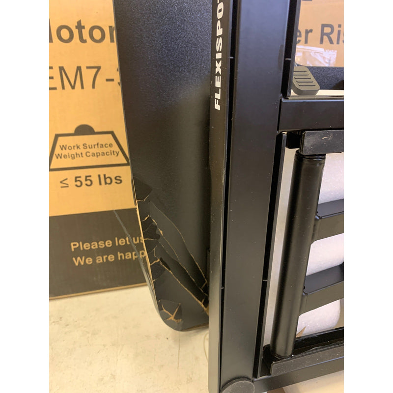 Damaged Top, FLEXISPOT Motorized Standing Desk Converter 32" Black