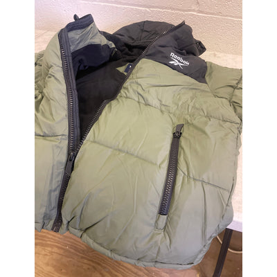 Reebok Men's Winter Jacket Varsity Green/Black Full Zip Up OMRB1038 - Large