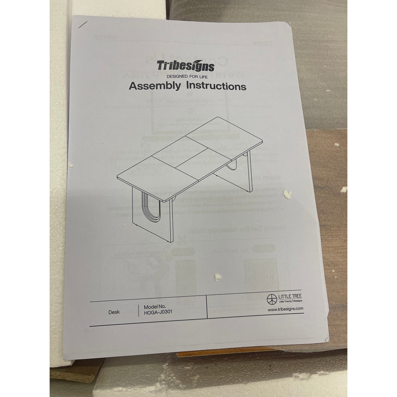 Tribesigns 71" Executive Desk Modern Computer Desk w Wood Double Pedestal, Brown