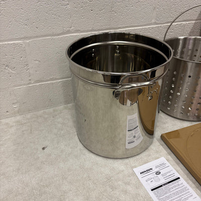 ROVSUN 36 QT Stainless Steel Stock Pot with Steamer Basket & Lifting Hook
