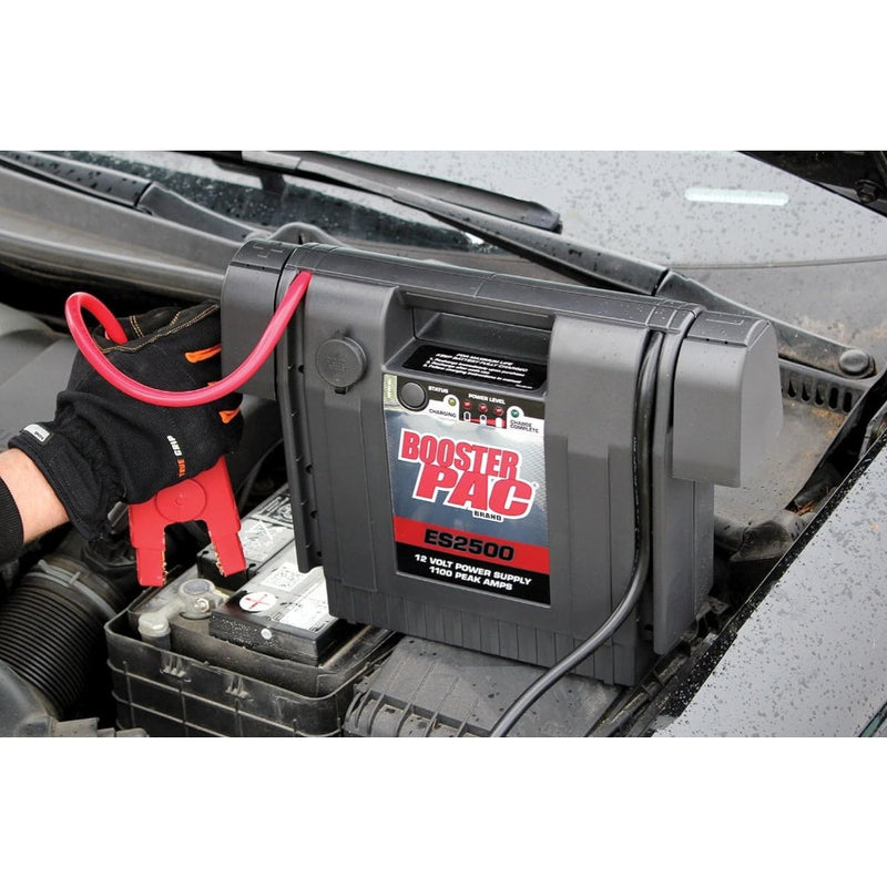 Clore Automotive Booster PAC ES2500 1100 Peak Amp 12V Jump Starter, 900 Amps