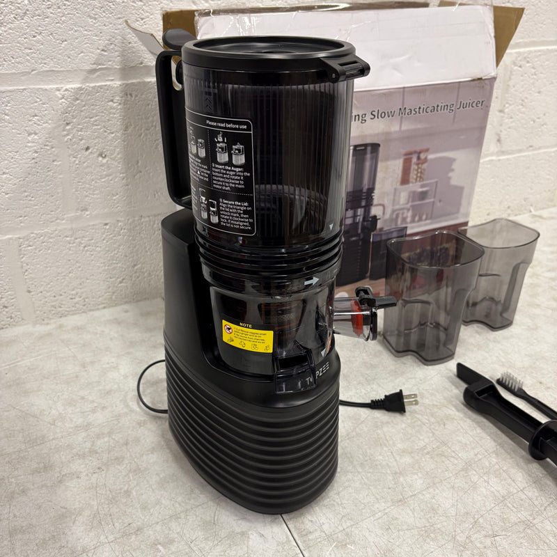Topzee Self feeding Slow Masticating Juicer, One Speed JE120-32M00B