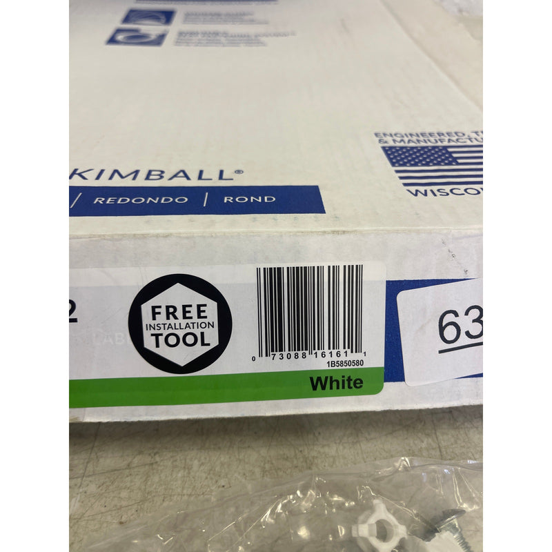 BEMIS Toilet Seat Kimball Round Soft Close Plastic Closed Front - White