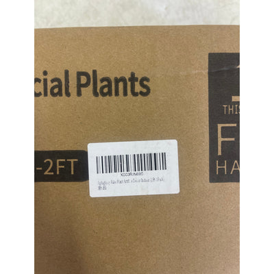 Fake Plant Artificial Croton 23.6'' Tall Colorful Leaves Faux Croton Palm Tree