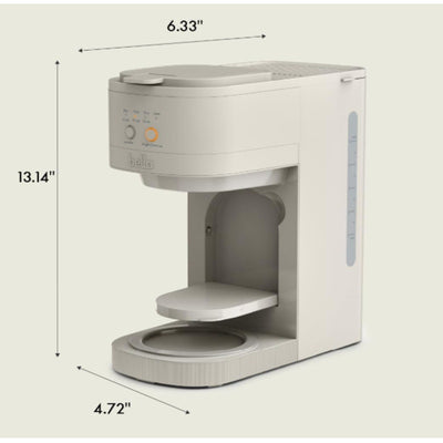 Bella VersaBrew 2-in1 Coffee Maker 3 Sizes Carafes & Single Serve 60oz Tank, Tan