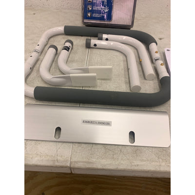 Glacier Bay Toilet Support Rail Adjustable Grab Bar - White - FGB368GB