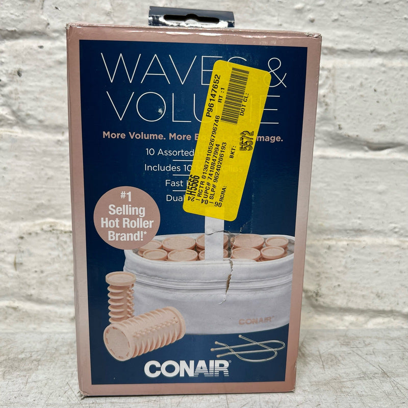 Conair Double Ceramic Set of 10 Rollers, 10 Metal Clips, Electric, HS10XN