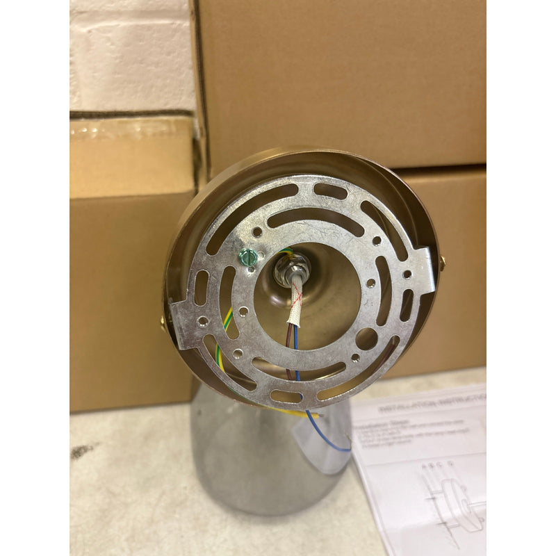 3-PACK Vcozar Glass Wall Lamp Round Base Modern Gold / Gray Wall Sconce, Smoked