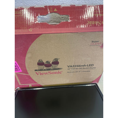 ViewSonic VA2246MH-LED 22 Inch Full HD 1080p LED Monitor w HDMI & VGA - Black