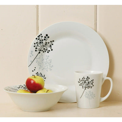 12-Piece Plates Bowls Mugs Floral Pattern, Gibson Home Netherwood Dinnerware Set